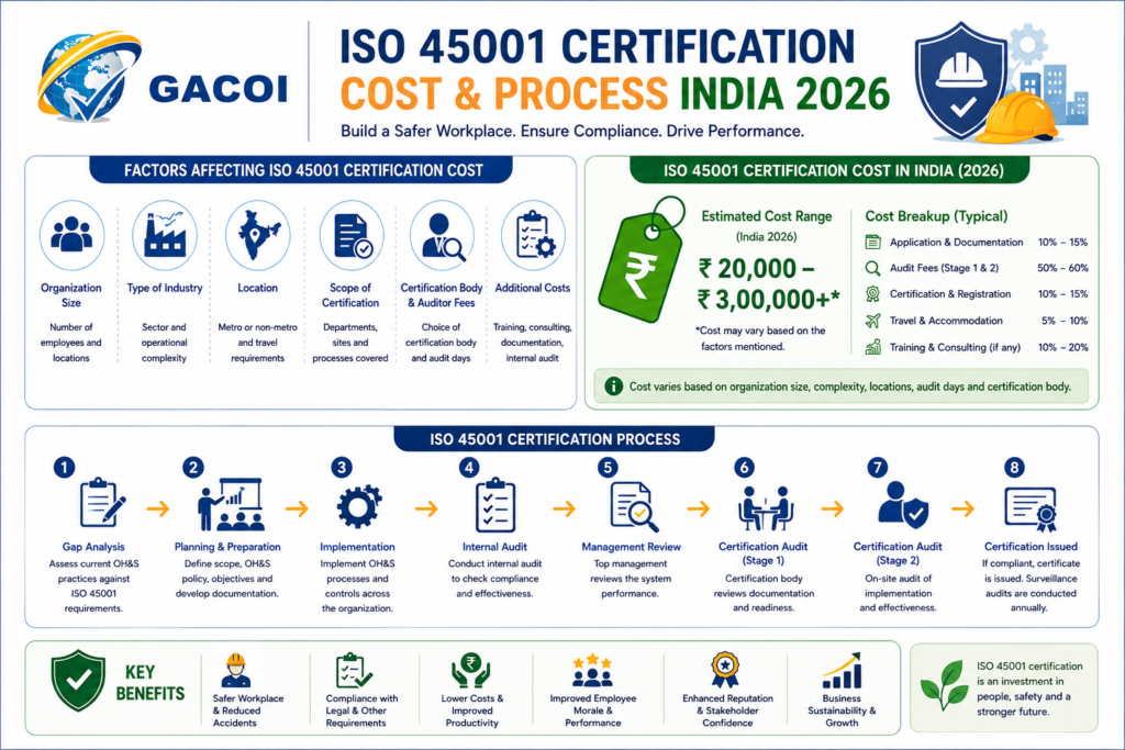 ISO 45001 Certification Cost and Process in India 2026 2 ISO 45001 Certification Cost and Process in India 2026