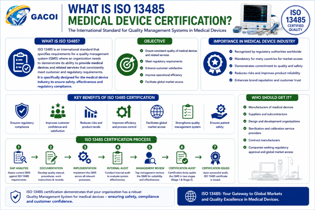 What is ISO 13485 medical device certification
